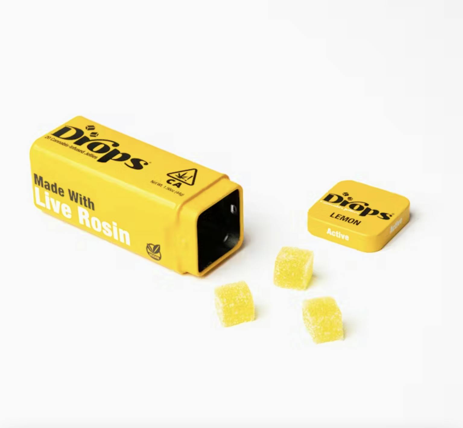 Lemon | Sativa Gummies | Live Rosin | 100mg THC | 20 Piece