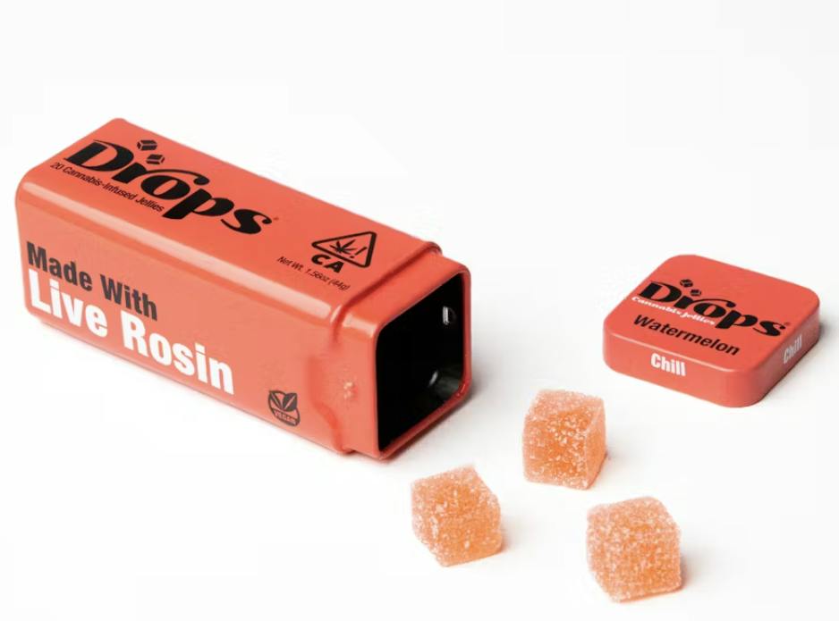 WATERMELON | LIVE ROSIN GUMMIES| 20PC | 100MG | INDICA | DROPS