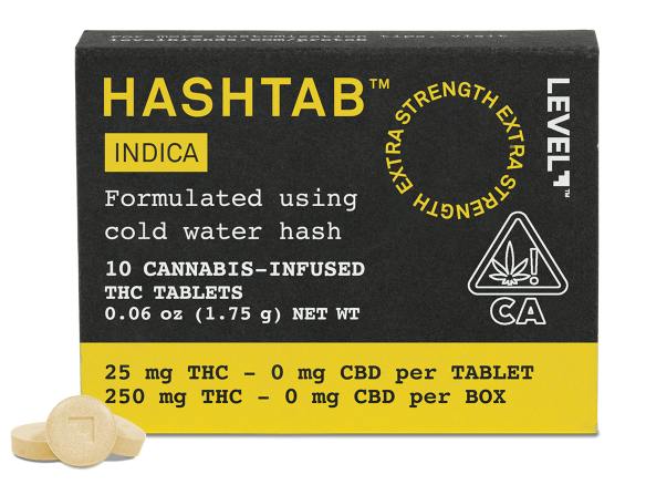 Hashtab | Indica Ice Water Hash Tablets | 100mg THC | 10 Count