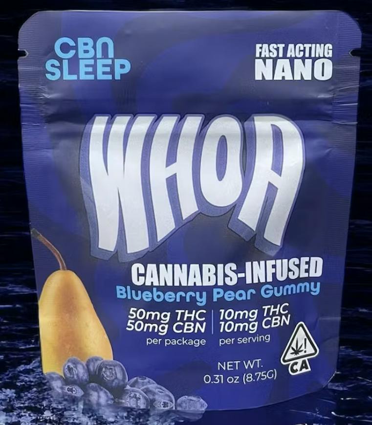 Blueberry Pear | 1:1 THC:CBN Gummies | 50mg THC + 50mg CBN
