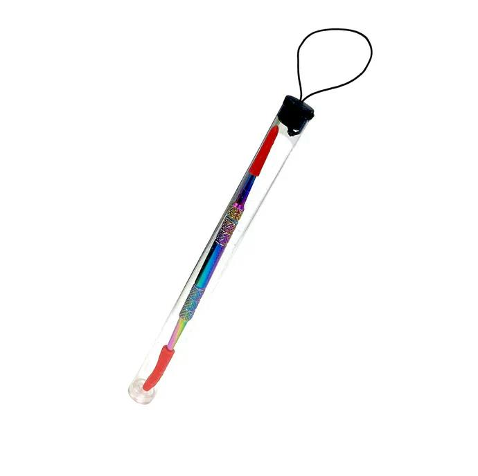 RAINBOW ANODIZED STAINLESS STEEL DABBER - Z WAVE