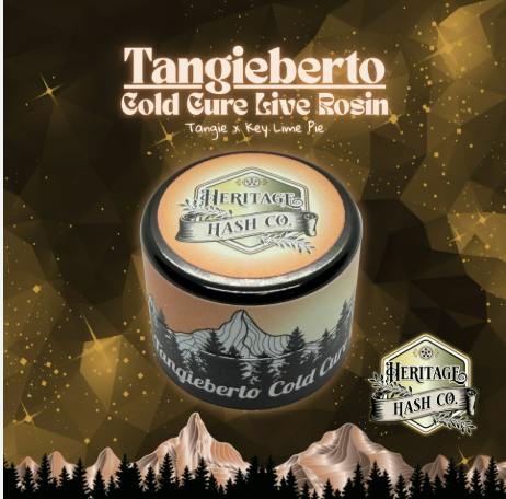 TANGIEBERTO - COLD CURE - LIVE ROSIN - 1G - HERITAGE HASH CO.