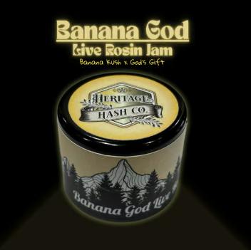 BANANA GOD - LIVE ROSIN JAM - 1G - HERITAGE HASH CO.