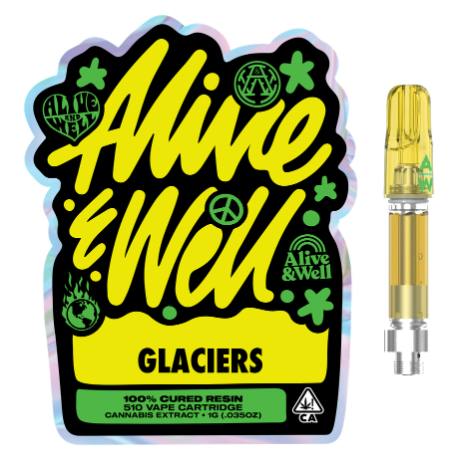 Glaciers | Sativa Cartridge | Cured Resin | 1g