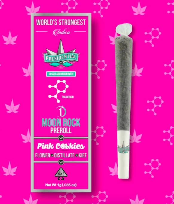 Presidential Moon Rock Preroll - Pink Cookies (1g)