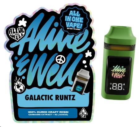 Galactic Runtz | Indica All-in-One Vape | Cured Resin | 1g