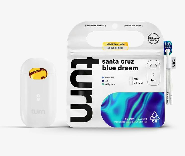 Santa Cruz Blue Dream | Sativa All-in-One Vape | Live Resin | 1g
