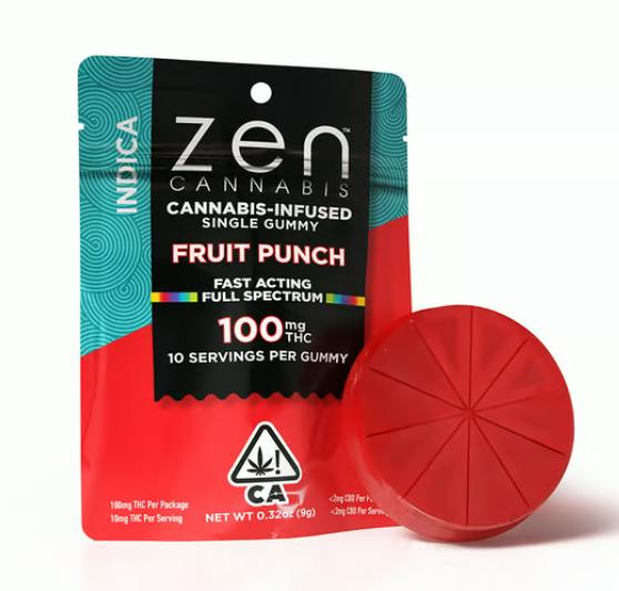 FRUIT PUNCH | INDICA GUMMY | 100MG