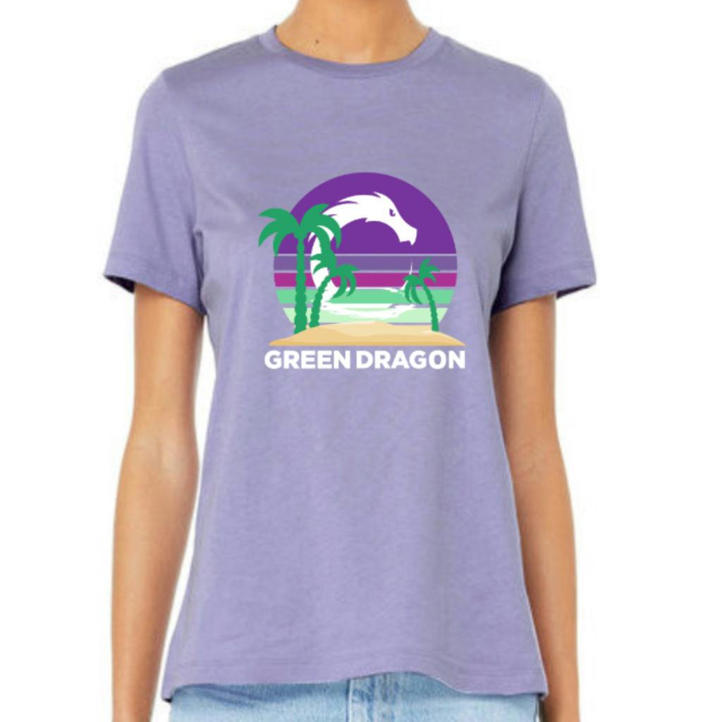 Green Dragon Women's Relaxed Fit Jersey | Dark Lavender| T-Shirt Extra Large
