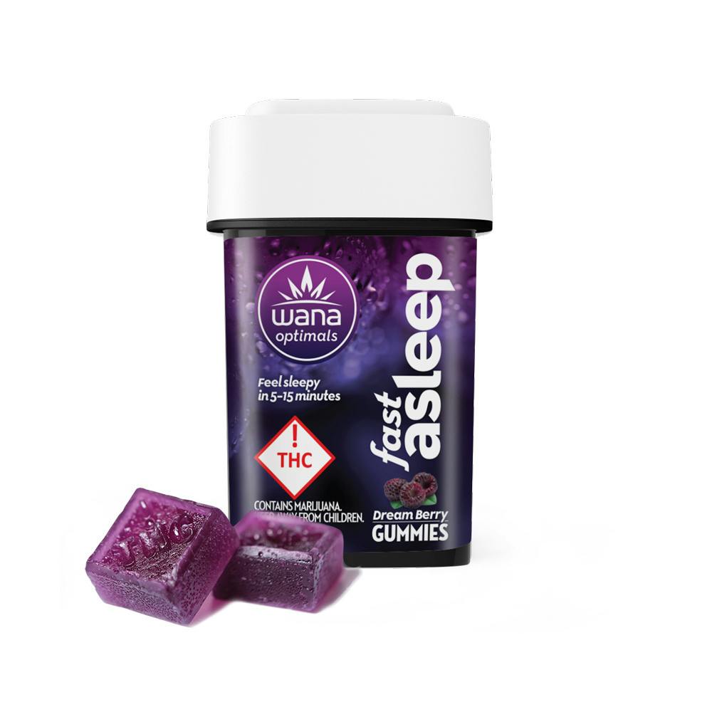 Fast Asleep - Dream Berry [20pk] (200mg CBD/40mg THC/40mg CBN/40mg CBG/20mg Melatonin)