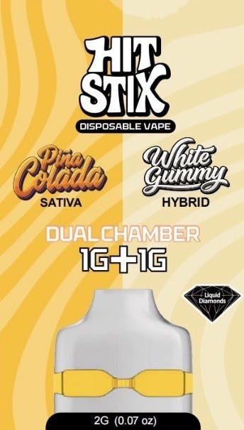 Pina Colada + White Gummy Disposable