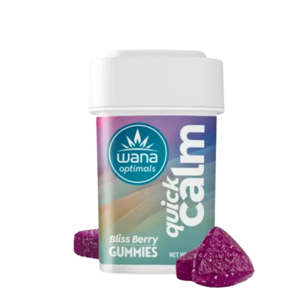Wana Optimals Gummies | Quick Calm Bliss Berry 10mg Rec