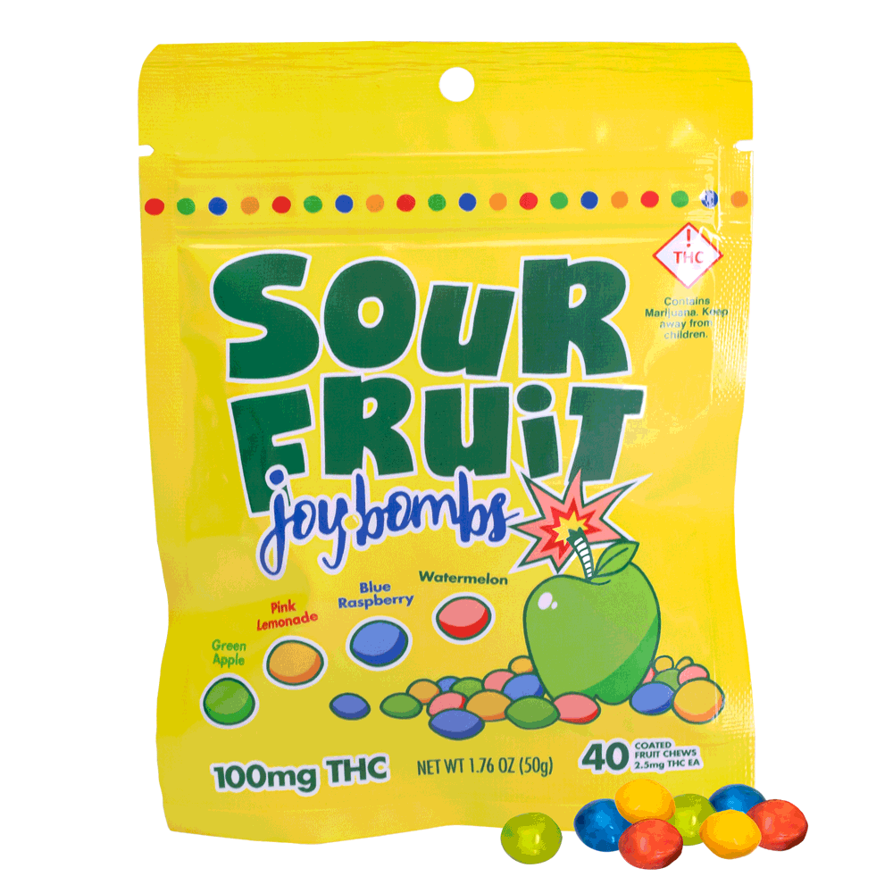 Joybomb Gummies | Sour Fruit 100mg Rec