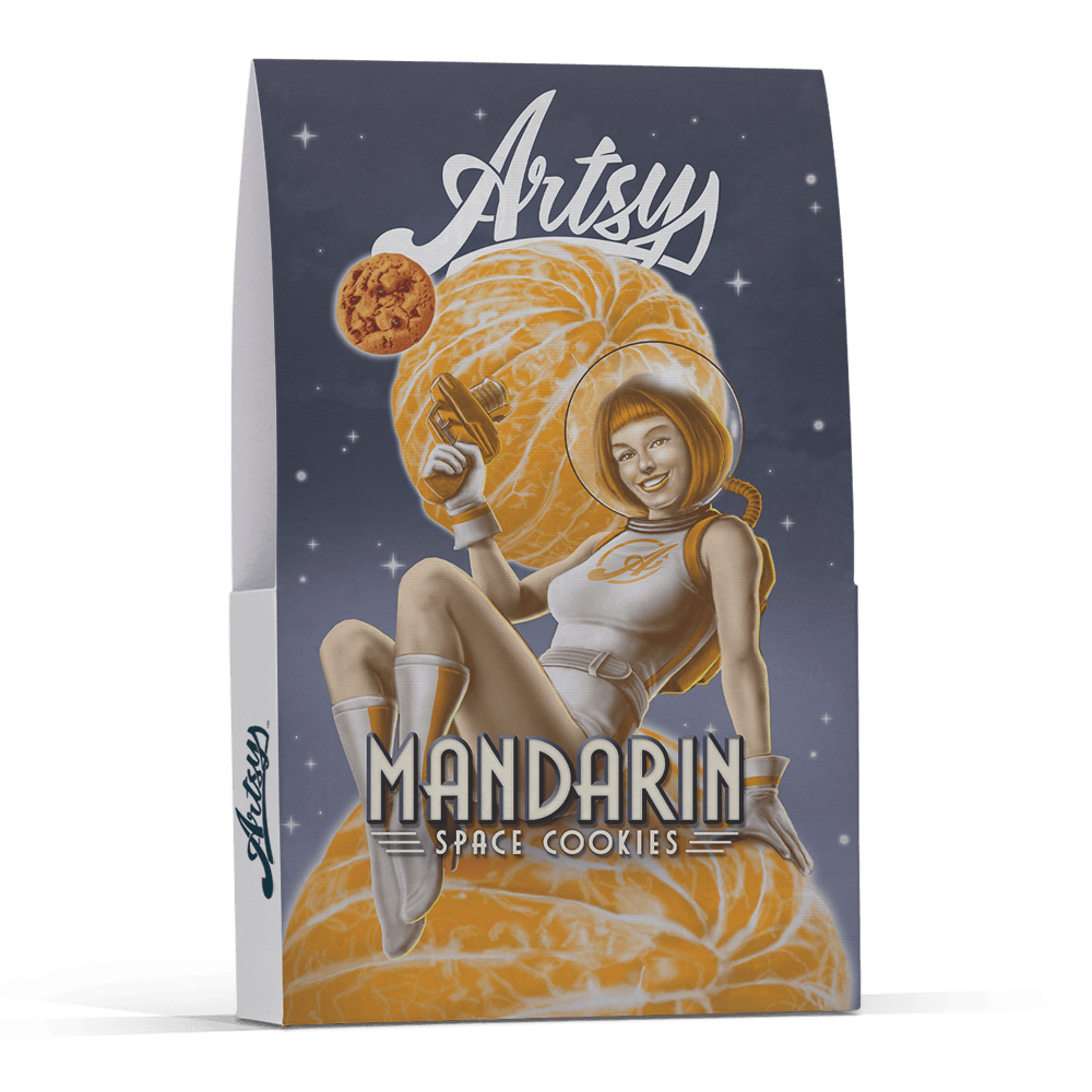 Artsy Cannabis Eighth Envelope | Mandarin Space Cookies 3.5g Rec