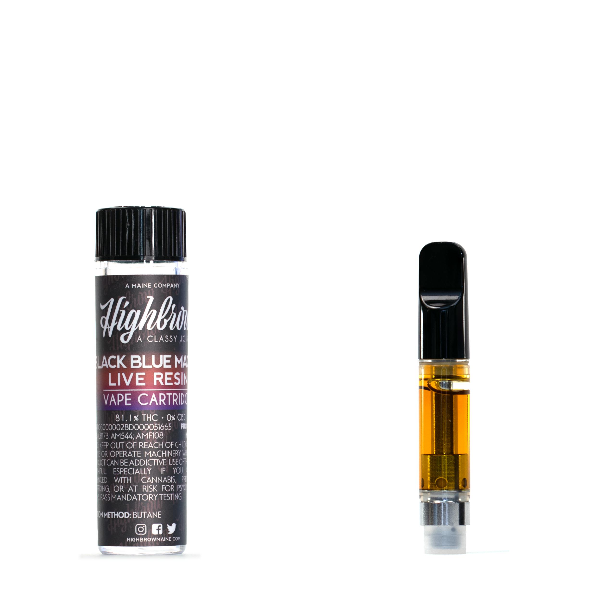 Highbrow | Black Blue Magoo | Live Resin | 1g Cartridge.