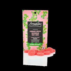 GUMMIES 100mg Watermelon Hybrid Fruit Chews - Smokiez