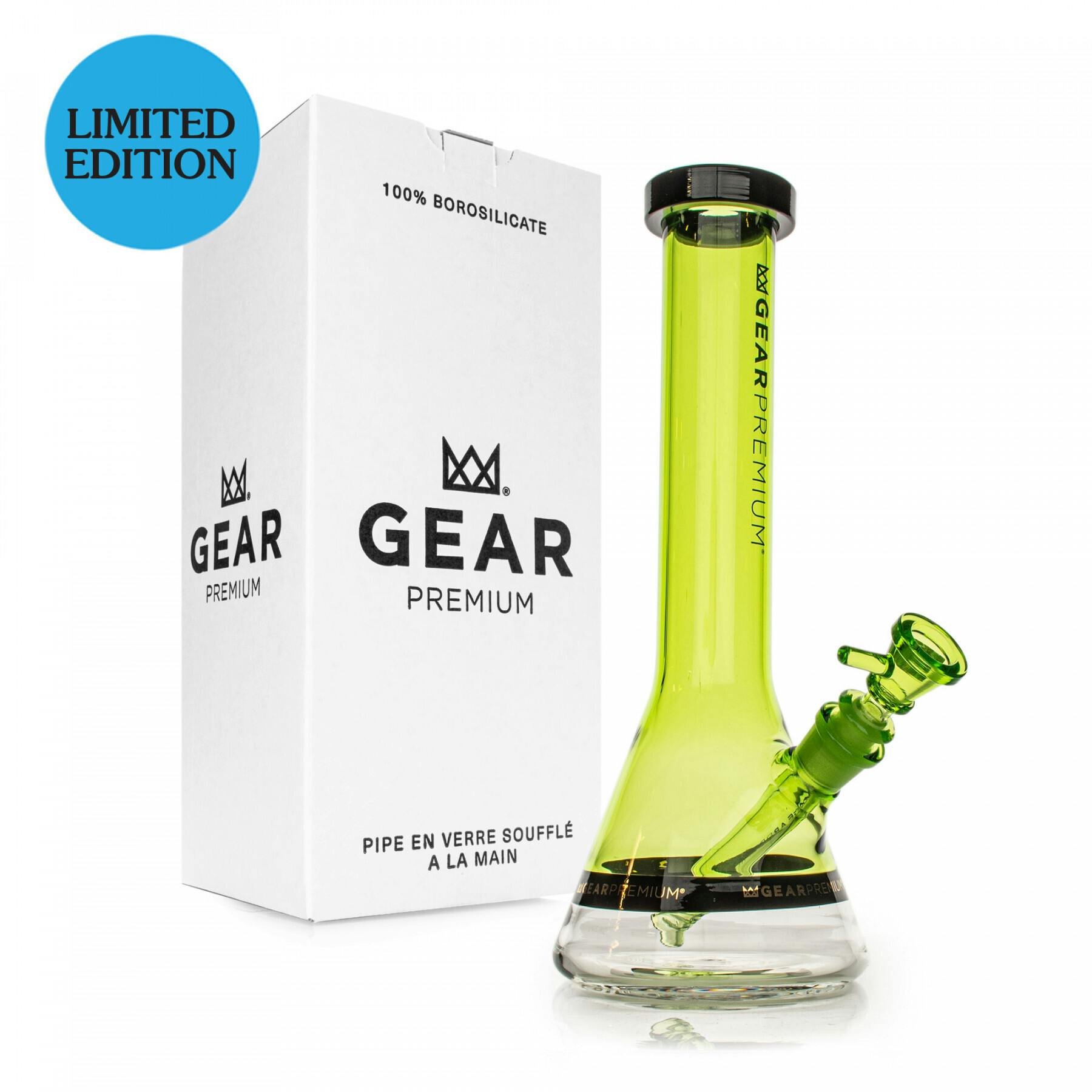 Lime Green 12" Tuxedo Beaker Base Water Pipe (LE)