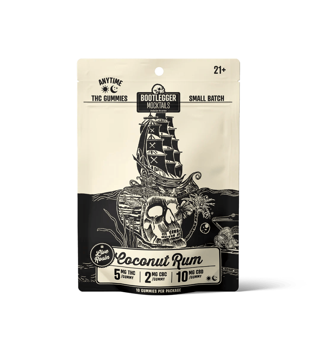 Live Rosin Gummies - 10ct Coconut Rum