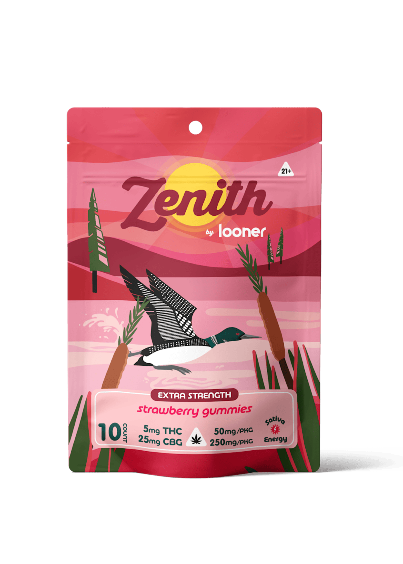 Extra Strength Gummies - 10ct Zenith Strawberry