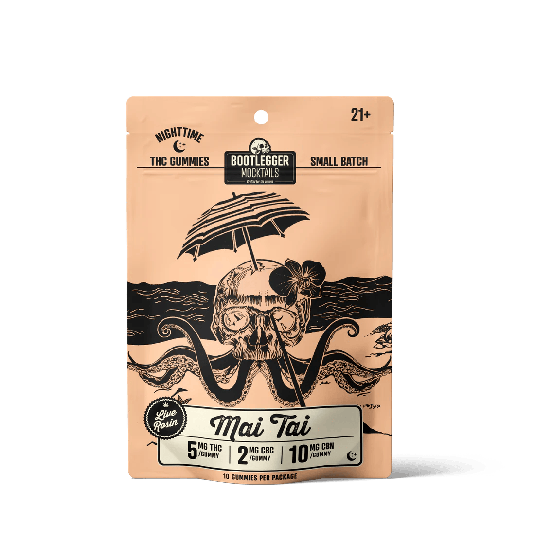 Live Rosin Gummies - 10ct Mai Tai