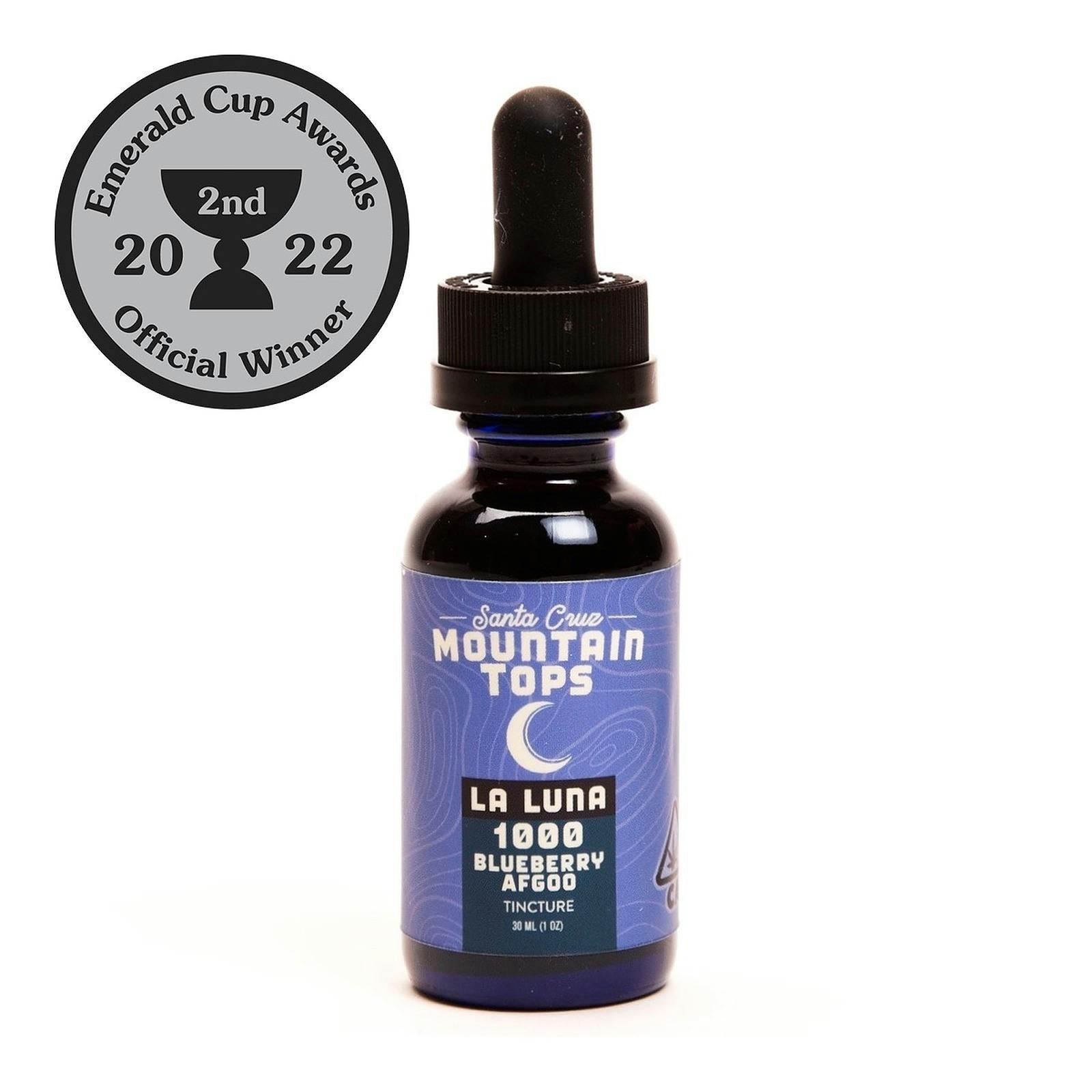 Santa Cruz Mountain Tops - Tincture - Blueberry Afgoo (1000mg)