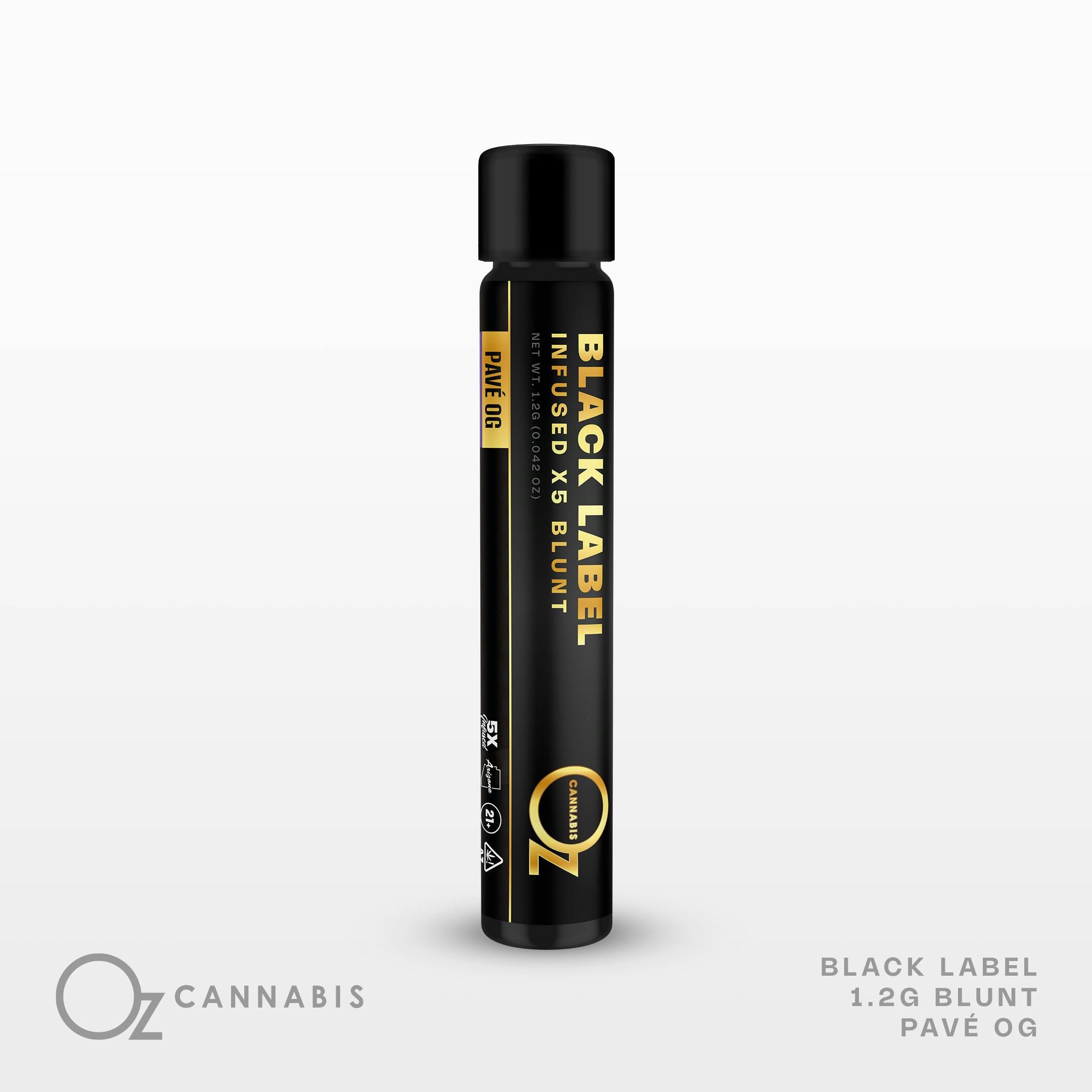 OZ Cannabis Black Label Infused Blunt 1.2g Pavé OG