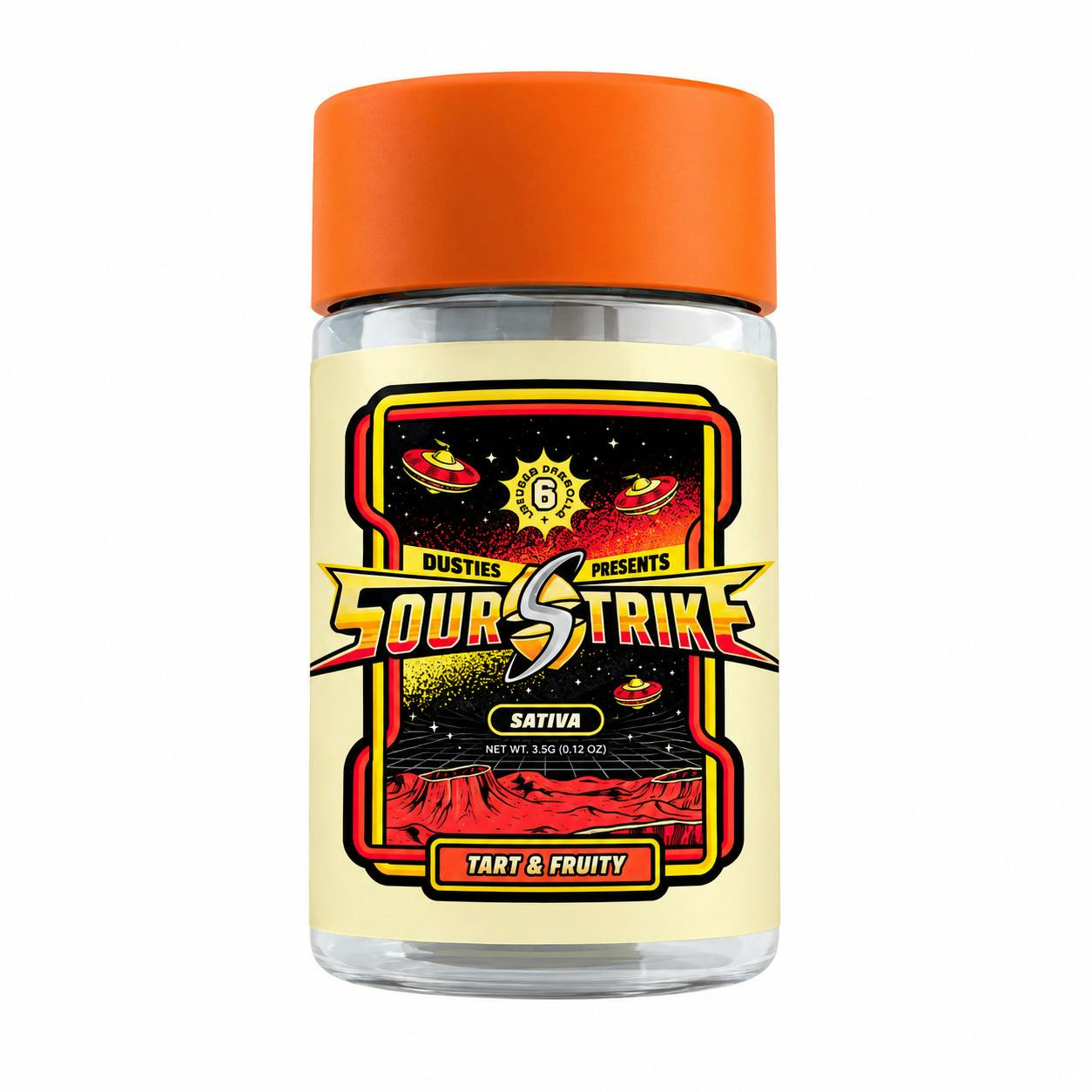 Dusties Infused Preroll Pack 3.6g Sour Strike (.6 x 6pk)