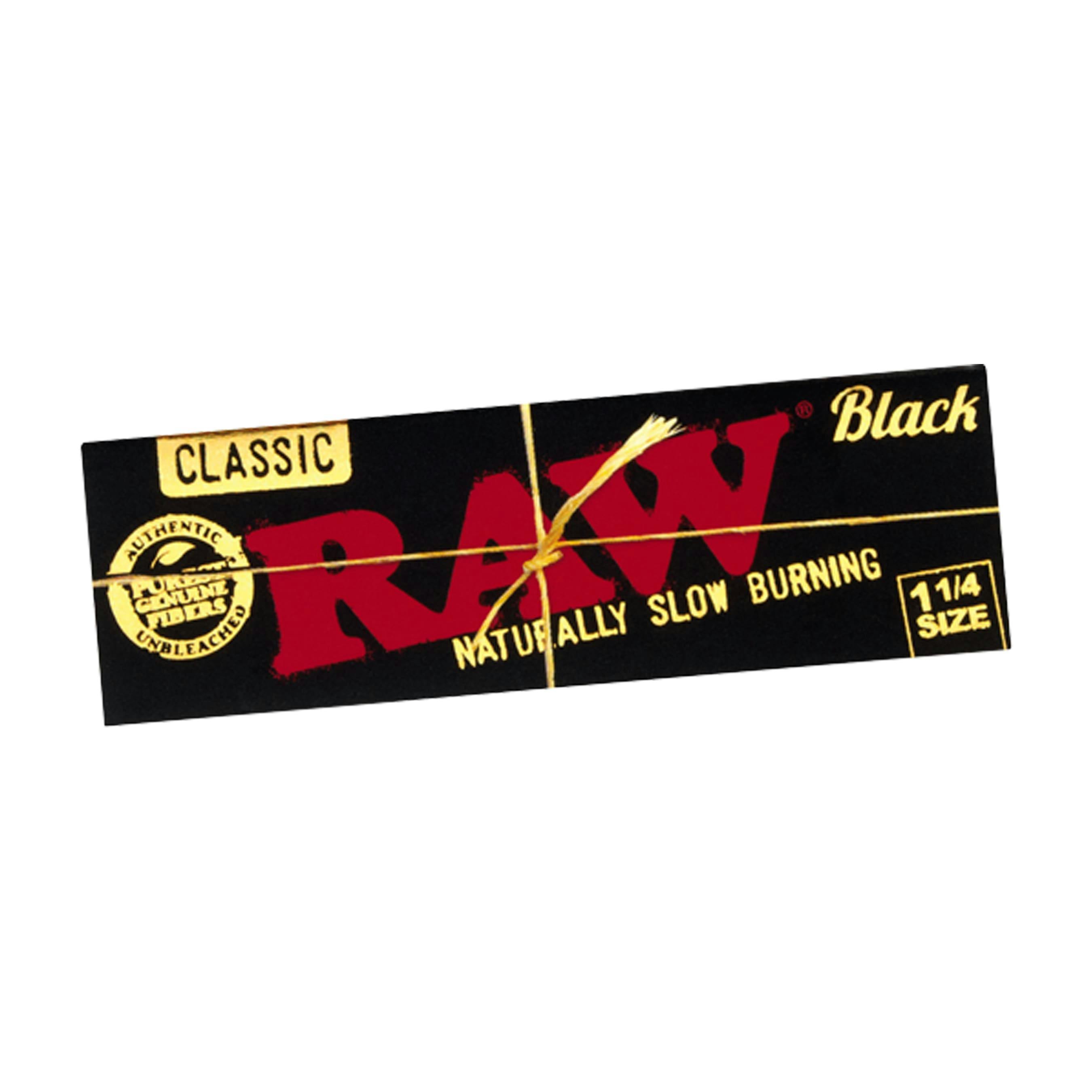 RAW - Black 1 1/4" Papers