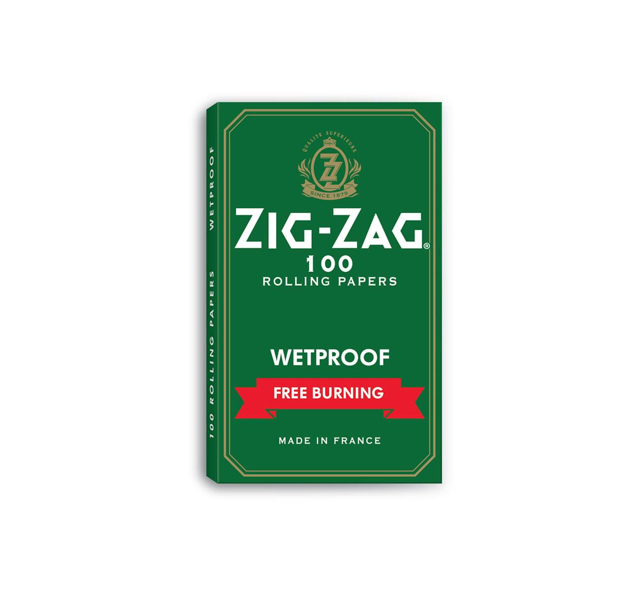 Zig-Zag - Single Wide Wetproof Rolling Papers (Dark Green)