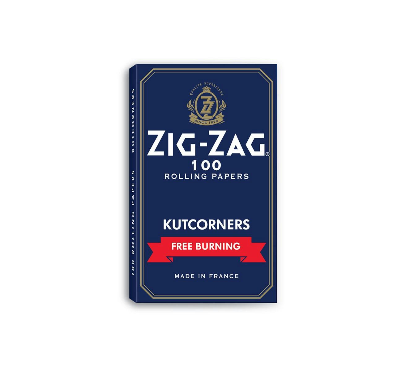 Zig-Zag - Single Wide Kutcorners Rolling Papers (Blue)