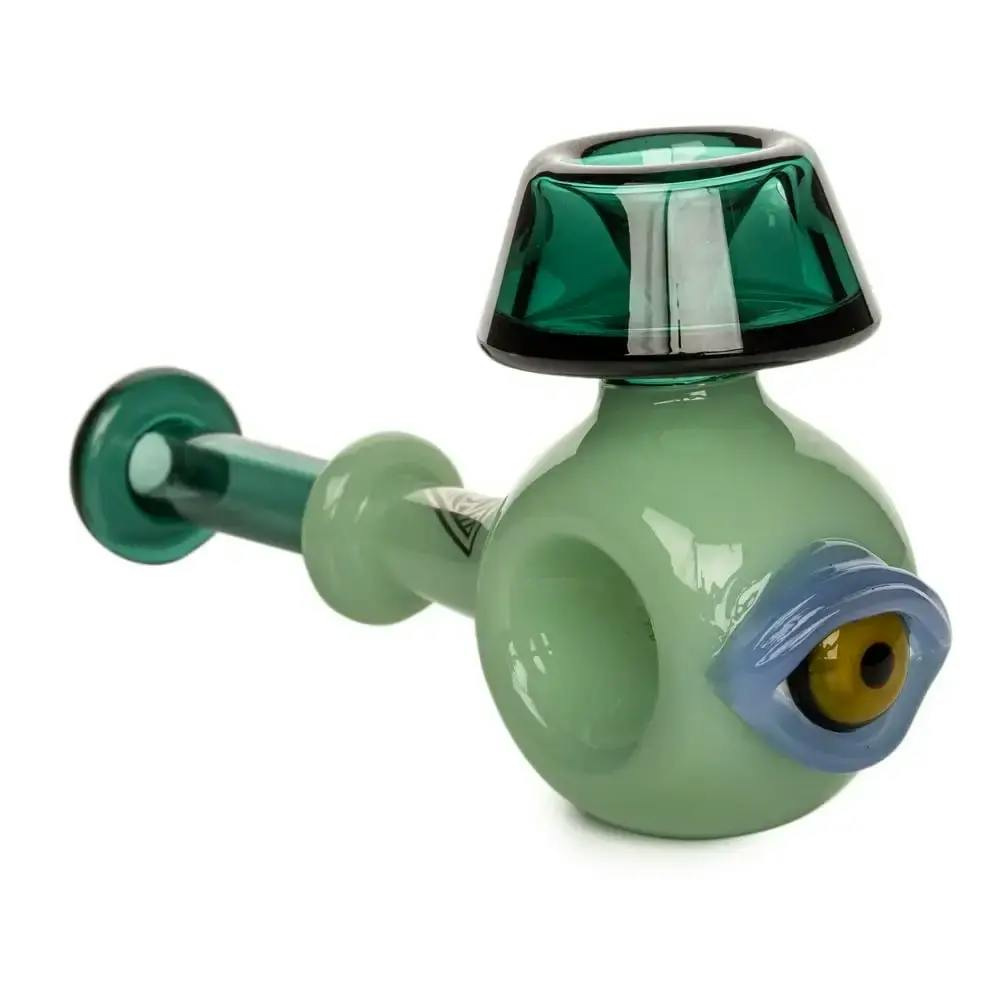 Red Eye Glass - 5" Illuminati Hand Pipe (Mint Green/Teal)