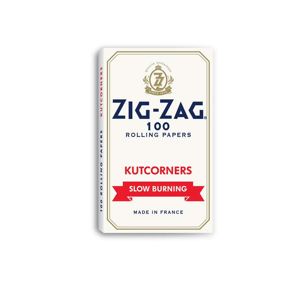 Zig-Zag - Single Wide Kutcorners Rolling Papers (White)
