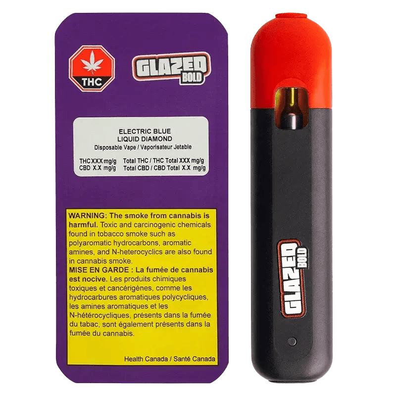 BOLD GLAZED - Electric Blue Liquid Diamond 1g Disposable Vape