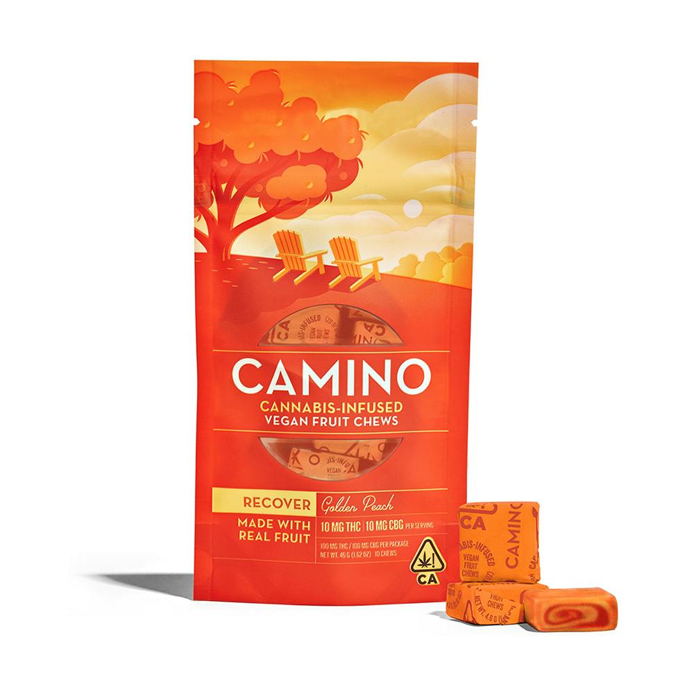Camino | 200mg 1:1 THC:CBG Fruit Chews | Golden Peach
