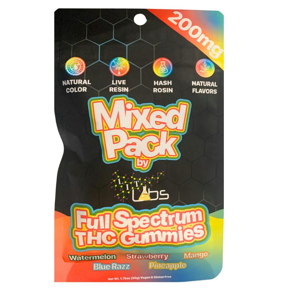 Lit Labs | 200MG Full Spectrum Gummies | Mixed Pack