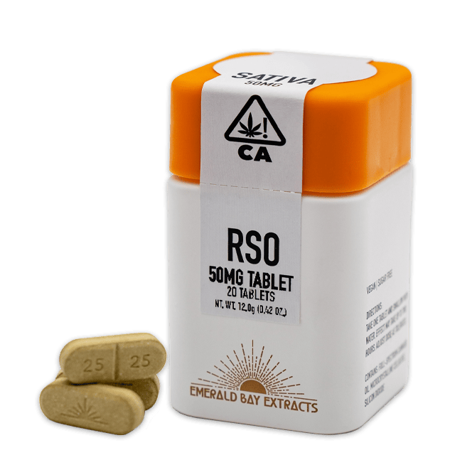 50MG SATIVA RSO FULL SPECTRUM TABLET - STRAWBERRY COUGH