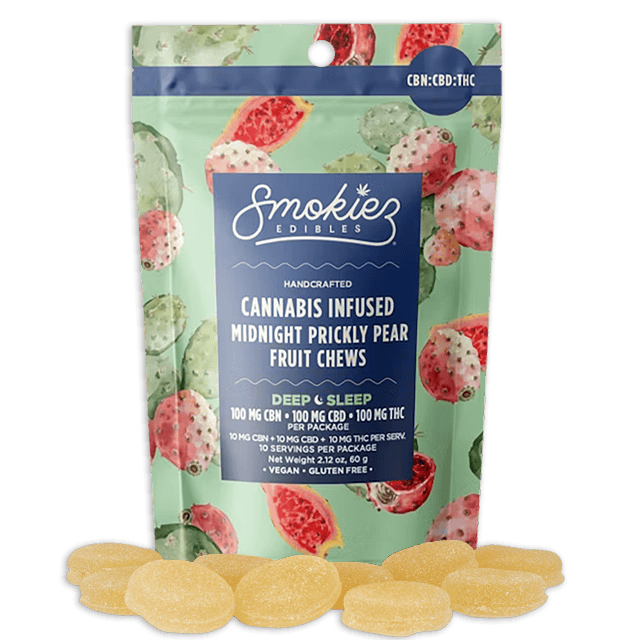 MIDNIGHT PRICKLY PEAR FRUIT CHEWS + CBD + CBN