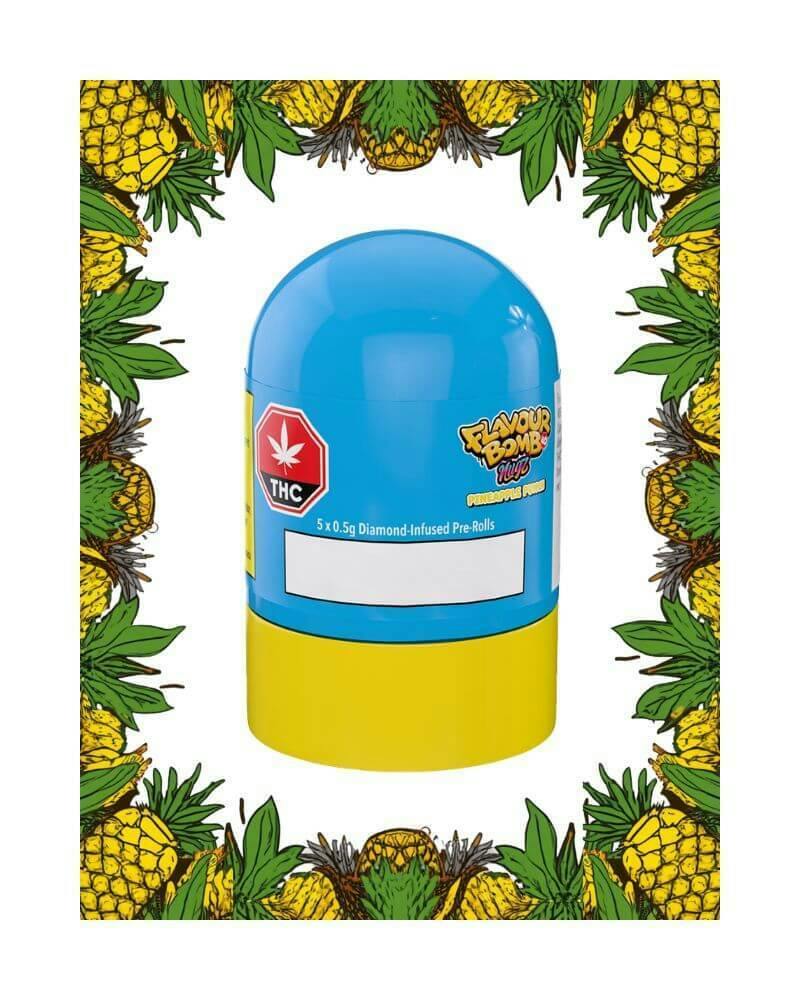 Flavour Bomb 40 Pineapple Punch Infused Pre-Rolls | 5 x 0.5g