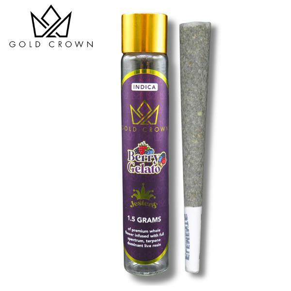 Berry Gelato | 1.5g | Jesters | Live Resin Infused | Gold Crown cannabis product