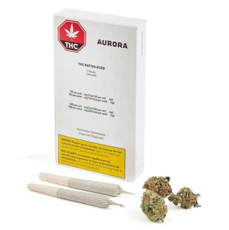Aurora - Aces Sativa Prerolls 5 x 0.5g Pre-Rolls