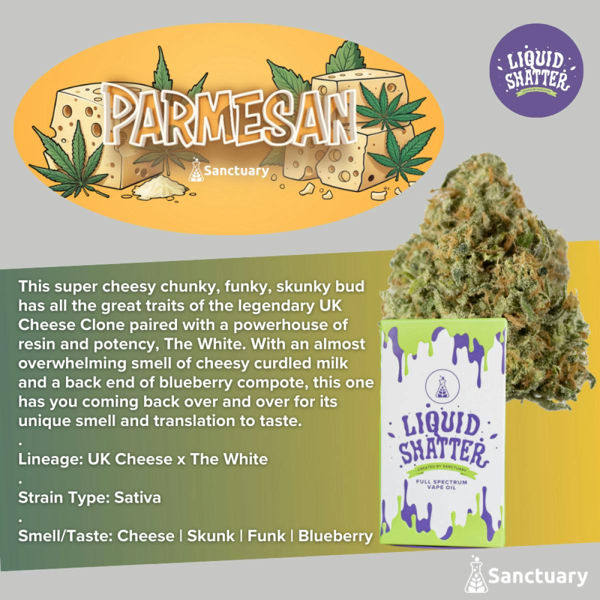 Parmesan Liquid Shatter Cartridge