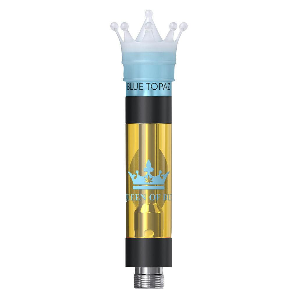 Queen of Bud - Blue Topaz Liquid Crystals 510 Thread Cartridge - Indica - 1g