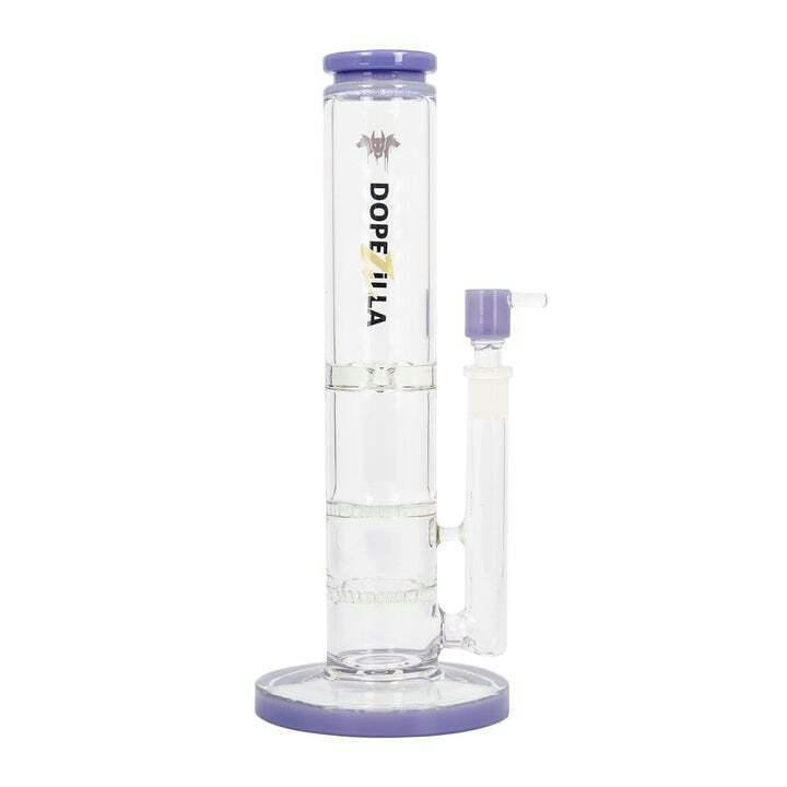 Dopezilla - 12" Cerberus Water Bong - Milky Purple