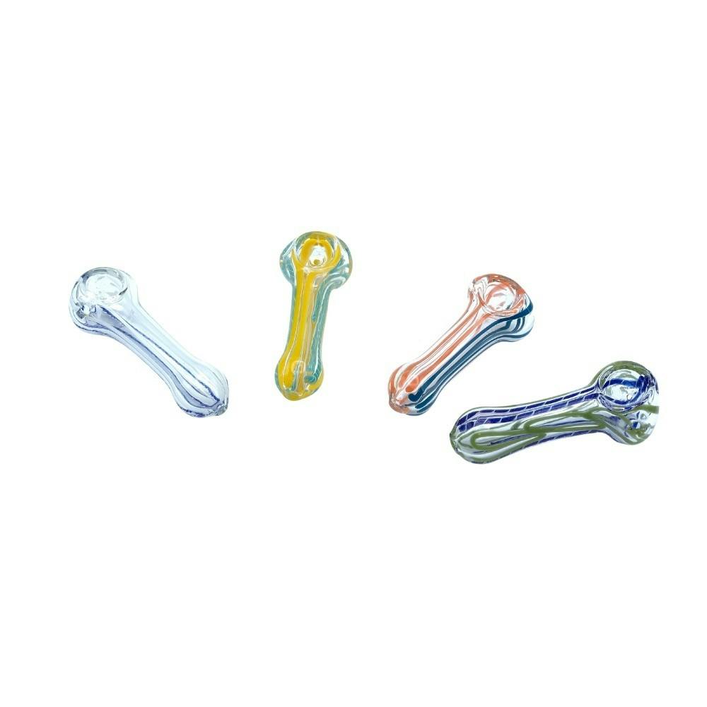 Smoke Arsenal - 3" Spiral Glass Hand Pipe - Assorted Colours
