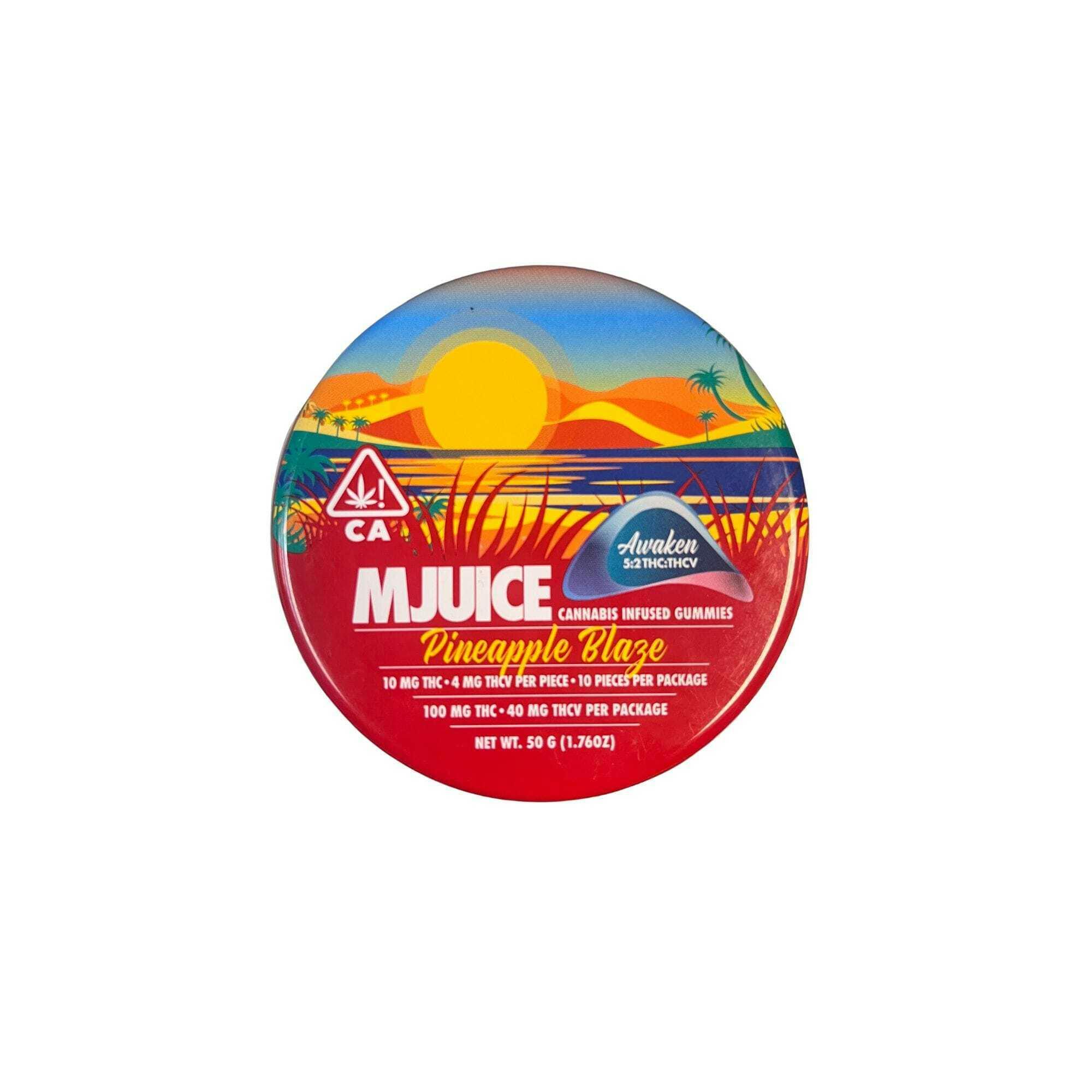 Mjuice - MJuice Pineapple Blaze THC:THCV 5:2 Gummies - Pineapple Blaze THC:THCV 5:2