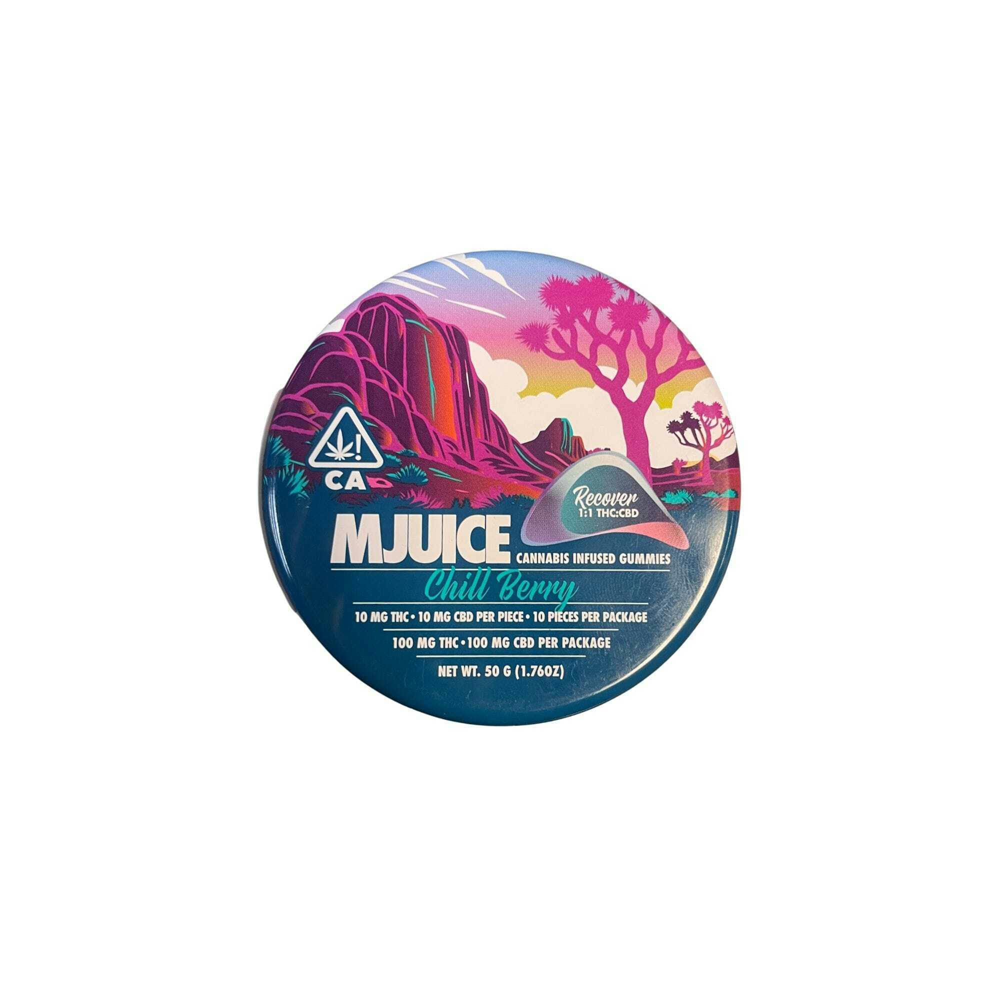 Mjuice - MJuice Chill Berry THC:CBD 1:1 Gummies - Chill Berry THC:CBD 1:1