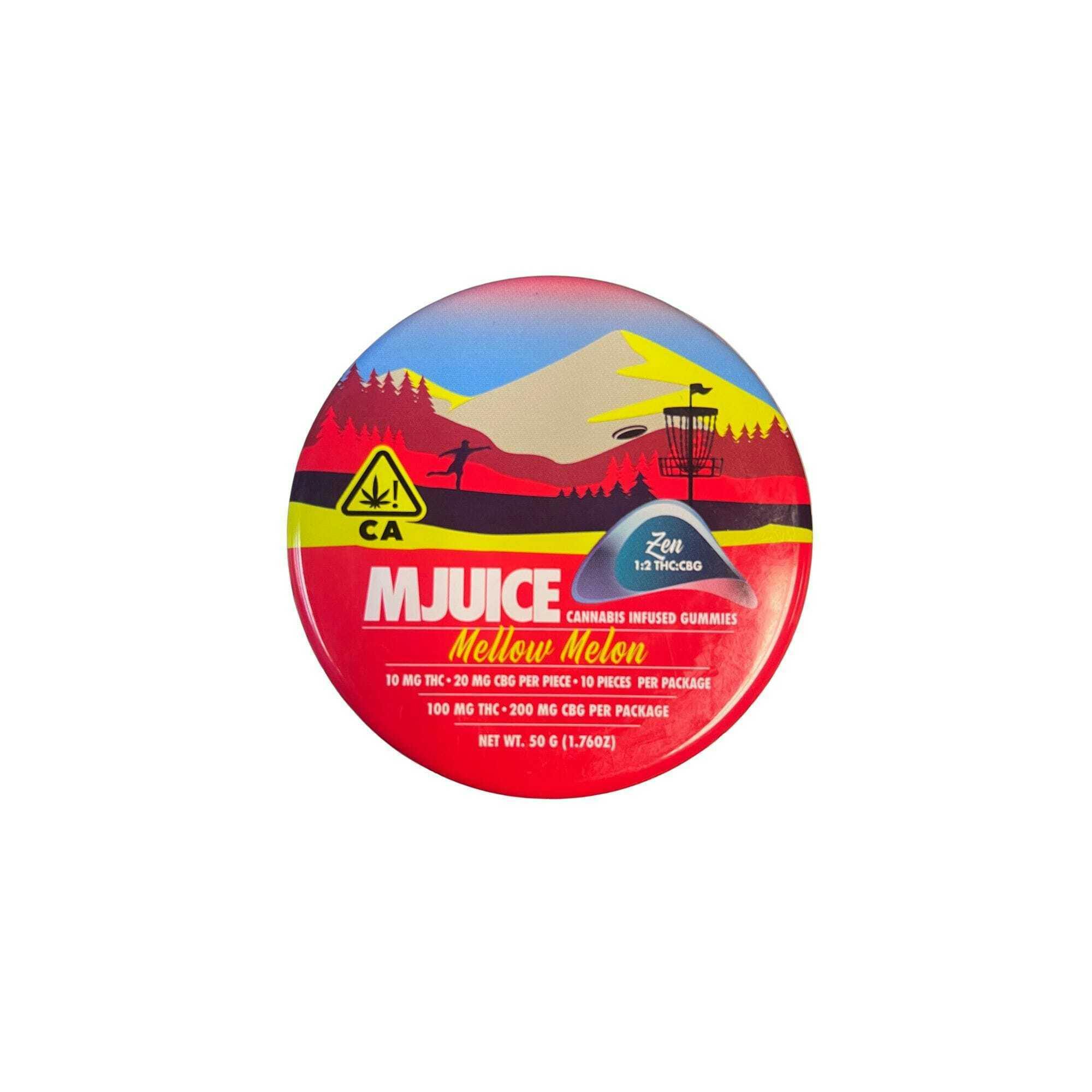 Mjuice - MJuice Mellow Melon THC:CBG 1:2 Gummies - Mellow Melon THC:CBG 1:2