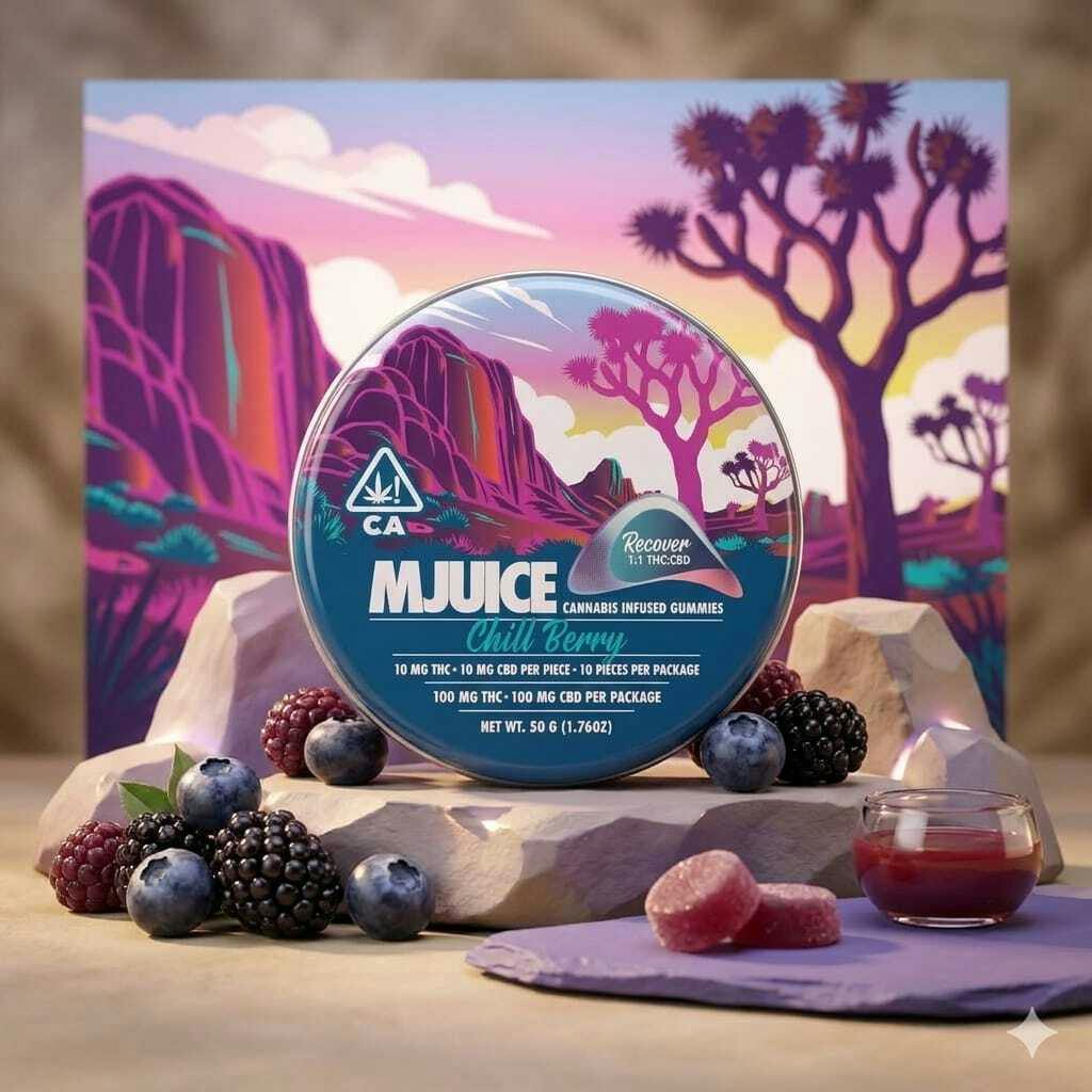 MJuice - MJuice Chill Berry THC:CBD 1:1 Gummies - Chill Berry THC:CBD 1:1