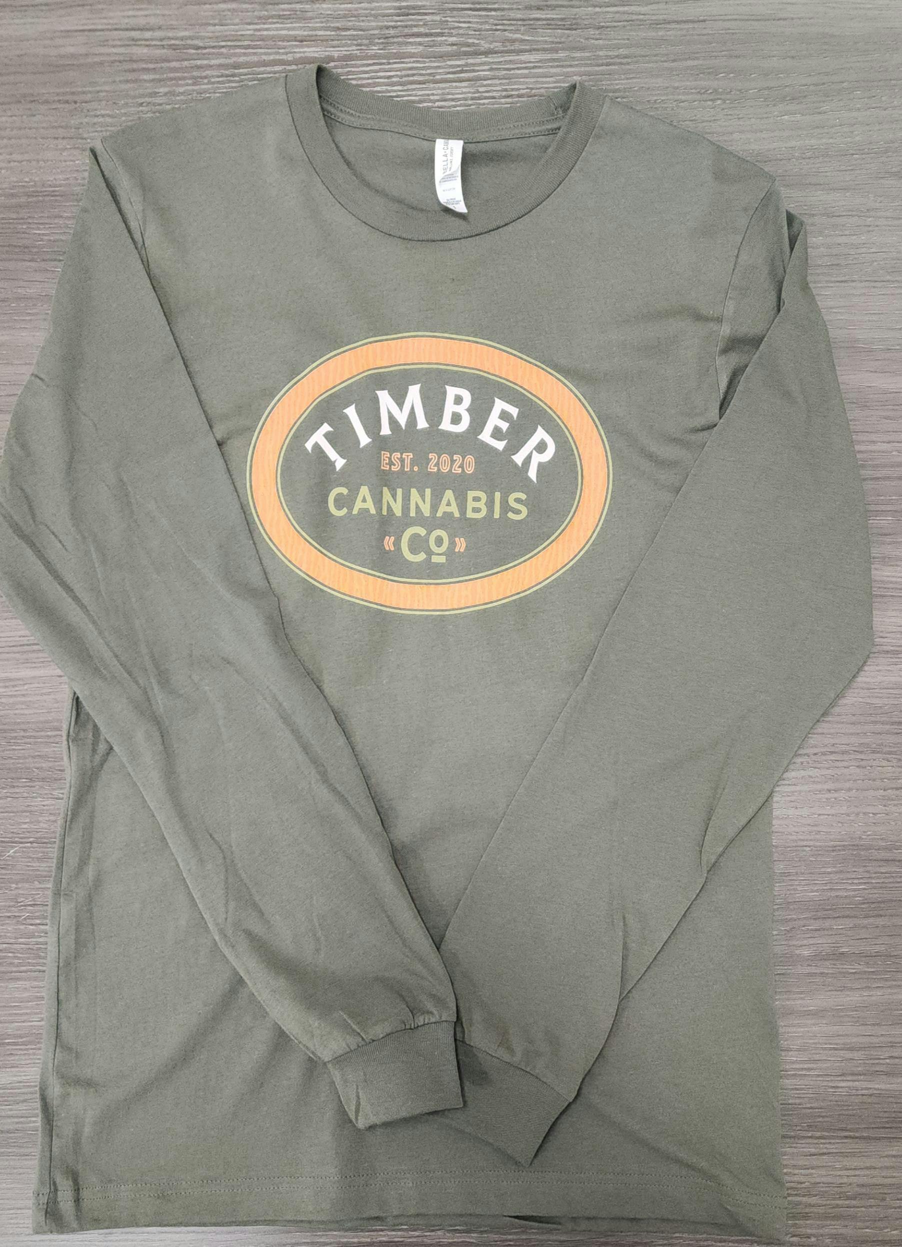 Timber L/S Tee Green - S