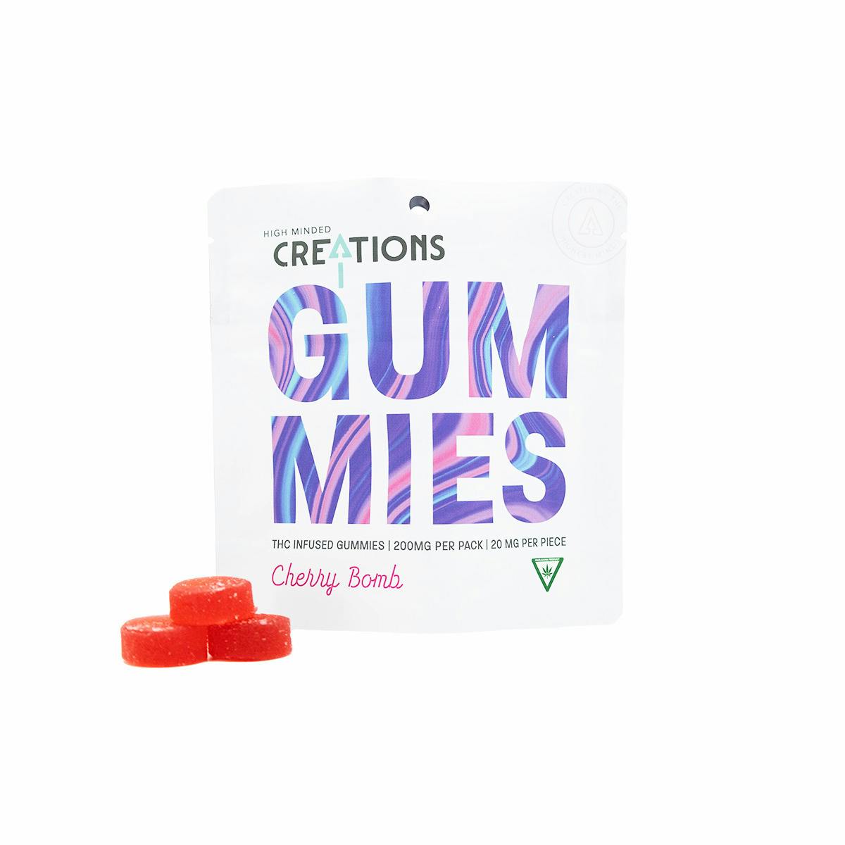 High Minded - Gummies - 200mg - Cherry Bomb